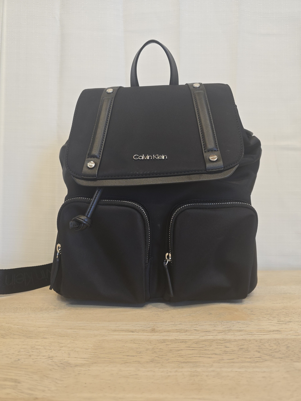 Calvin Klein Black Nylon Backpack